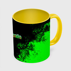 Кружка 3D Terraria, цвет: 3D-белый + желтый