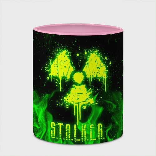 Кружка цветная STALKER 2 / 3D-Белый + розовый – фото 2