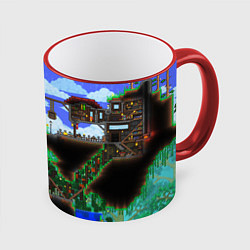 Кружка 3D TERRARIA EXCLUSIVE, цвет: 3D-красный кант