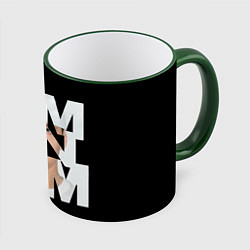 Кружка 3D Eminem, цвет: 3D-зеленый кант