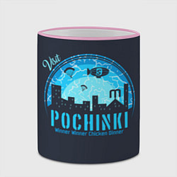 Кружка 3D Pochinki, цвет: 3D-розовый кант — фото 2
