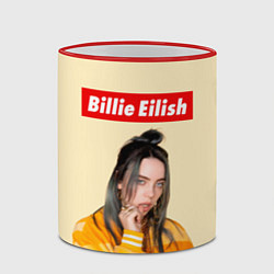 Кружка 3D BILLIE EILISH, цвет: 3D-красный кант — фото 2