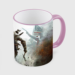 Кружка 3D ASSASSINS CREED, цвет: 3D-розовый кант