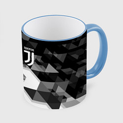 Кружка 3D JUVENTUS, цвет: 3D-небесно-голубой кант