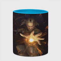 Кружка 3D Ведьмак, цвет: 3D-белый + небесно-голубой — фото 2
