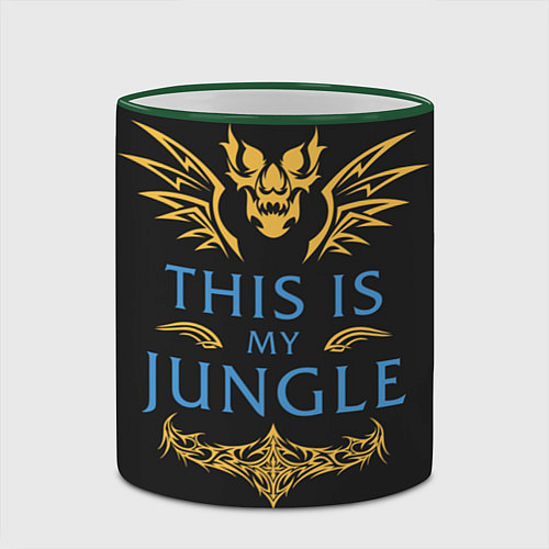 Кружка цветная This is my Jungle / 3D-Зеленый кант – фото 2