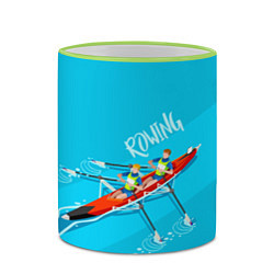 Кружка 3D Rowers, цвет: 3D-светло-зеленый кант — фото 2