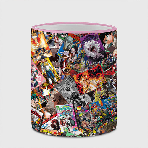 Кружка цветная Academia stikerbombing / 3D-Розовый кант – фото 2