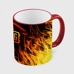 Кружка 3D PUBG, цвет: 3D-красный кант