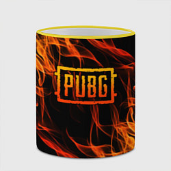 Кружка 3D PUBG, цвет: 3D-желтый кант — фото 2