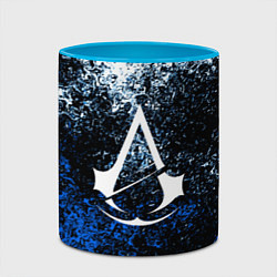 Кружка 3D ASSASSINS CREED, цвет: 3D-белый + небесно-голубой — фото 2