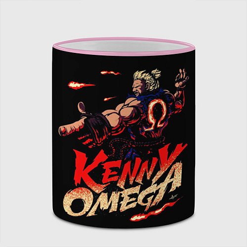 Кружка цветная Kenny Omega Street Fighter / 3D-Розовый кант – фото 2