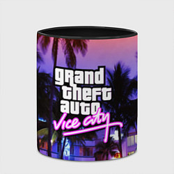 Кружка 3D Grand Theft Auto Vice City, цвет: 3D-белый + черный — фото 2