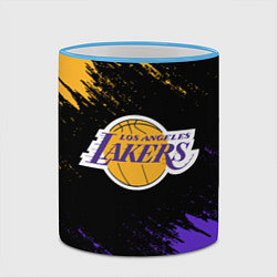 Кружка 3D LA LAKERS, цвет: 3D-небесно-голубой кант — фото 2