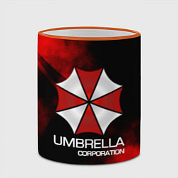 Кружка 3D UMBRELLA CORP, цвет: 3D-оранжевый кант — фото 2