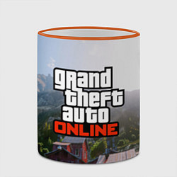 Кружка 3D GTA Online, цвет: 3D-оранжевый кант — фото 2
