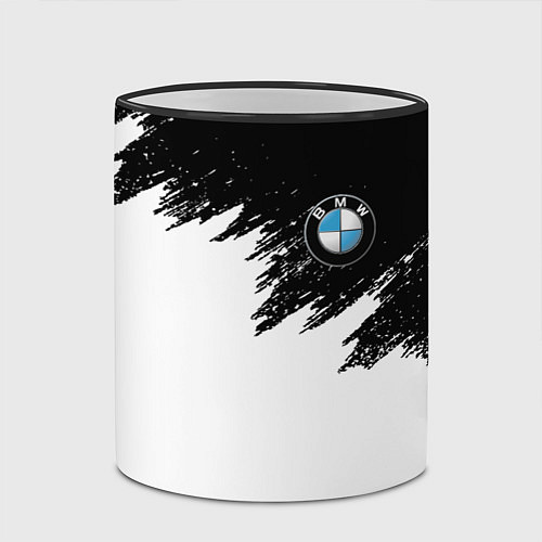 Кружка цветная BMW / 3D-Черный кант – фото 2
