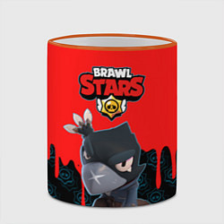 Кружка 3D BRAWL STARS CROW, цвет: 3D-оранжевый кант — фото 2