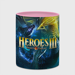 Кружка 3D Heroes of Might and Magic, цвет: 3D-белый + розовый — фото 2