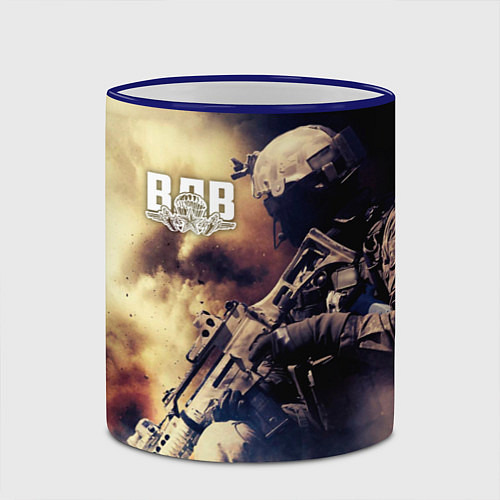 Кружка цветная ВДВ / 3D-Синий кант – фото 2