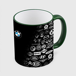 Кружка 3D BMW, цвет: 3D-зеленый кант