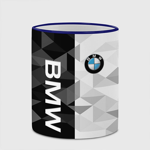 Кружка цветная BMW / 3D-Синий кант – фото 2