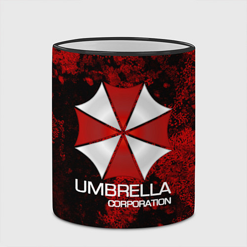 Кружка цветная UMBRELLA CORP / 3D-Черный кант – фото 2