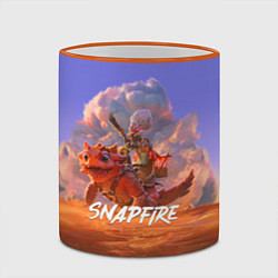 Кружка 3D Snapfire, цвет: 3D-оранжевый кант — фото 2