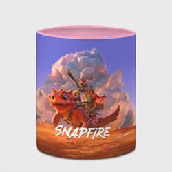 Кружка 3D Snapfire, цвет: 3D-белый + розовый — фото 2