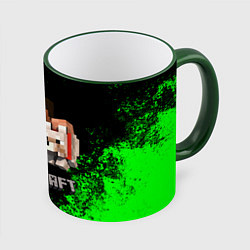 Кружка 3D MINECRAFT, цвет: 3D-зеленый кант