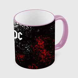 Кружка 3D AC DC, цвет: 3D-розовый кант