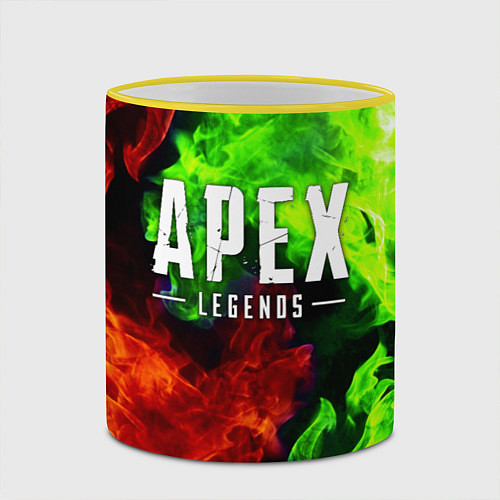 Кружка цветная APEX LEGENDS / 3D-Желтый кант – фото 2