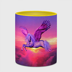 Кружка 3D Dusk Sky Horse, цвет: 3D-белый + желтый — фото 2