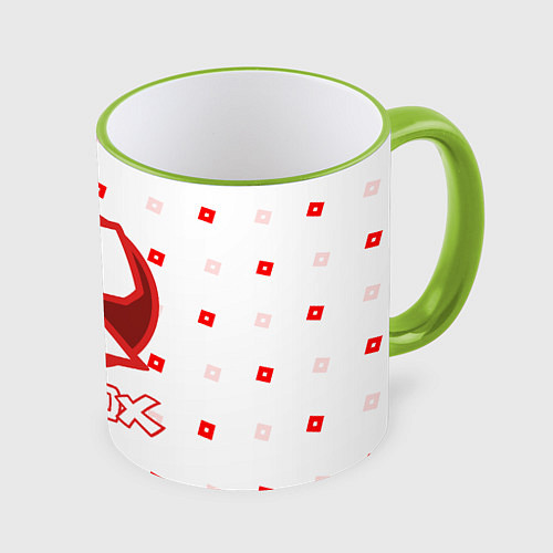 Кружка цветная ROBLOX / 3D-Светло-зеленый кант – фото 1