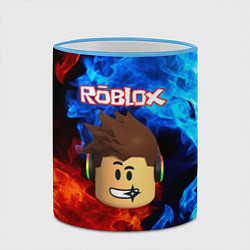 Кружка 3D ROBLOX, цвет: 3D-небесно-голубой кант — фото 2