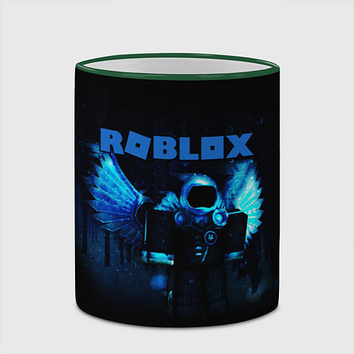 Кружка цветная ROBLOX / 3D-Зеленый кант – фото 2