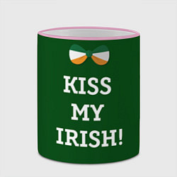 Кружка 3D Kiss my Irish, цвет: 3D-розовый кант — фото 2