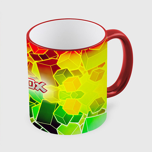 Кружка цветная Роблокс / 3D-Красный кант – фото 1