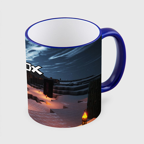 Кружка цветная ROBLOX / 3D-Синий кант – фото 1