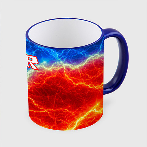 Кружка цветная ROBLOX / 3D-Синий кант – фото 1