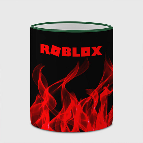 Кружка цветная ROBLOX / 3D-Зеленый кант – фото 2