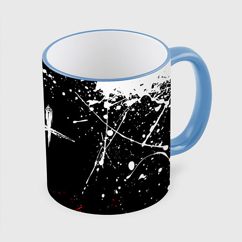 Кружка цветная DEAD BY DAYLIGHT / 3D-Небесно-голубой кант – фото 1