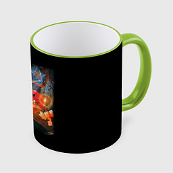 Кружка 3D Ария, цвет: 3D-светло-зеленый кант