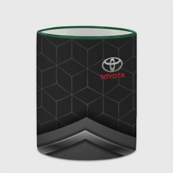 Кружка 3D TOYOTA, цвет: 3D-зеленый кант — фото 2