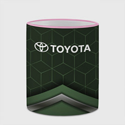 Кружка 3D TOYOTA, цвет: 3D-розовый кант — фото 2