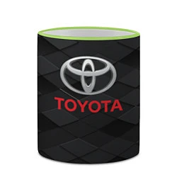 Кружка 3D TOYOTA, цвет: 3D-светло-зеленый кант — фото 2