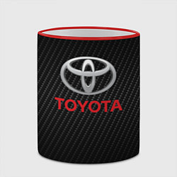 Кружка 3D TOYOTA, цвет: 3D-красный кант — фото 2