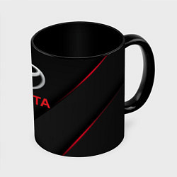 Кружка 3D TOYOTA, цвет: 3D-белый + черный