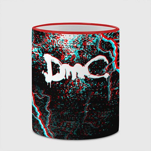 Кружка цветная DEVIL MAY CRY DMC / 3D-Красный кант – фото 2