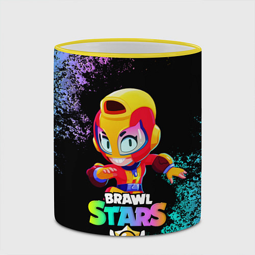 Кружка цветная Brawl Stars MAX / 3D-Желтый кант – фото 2